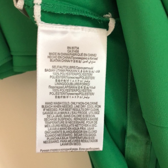 BCBG MAXAZRIA One Shoulder Green Dress Size 06 - Picture 11 of 14